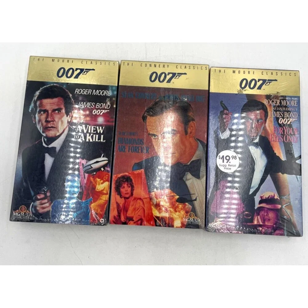 3 VHS TAPES OF James Bond 007 Ultimate Classics VHS Set New In Package